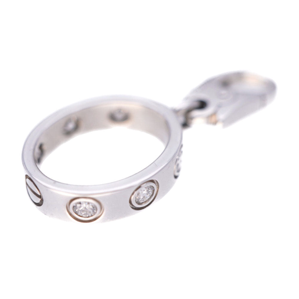 新品同様 カルティエ ラブチャーム 6Pダイヤ 750WG ペンダント トップ K18YWG ホワイトゴールド/ダイヤモンド ジュエリー 0122【中古】CARTIER