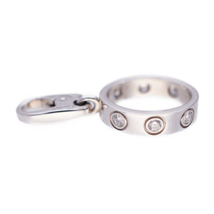 新品同様 カルティエ ラブチャーム 6Pダイヤ 750WG ペンダント トップ K18YWG ホワイトゴールド/ダイヤモンド ジュエリー 0122【中古】CARTIER