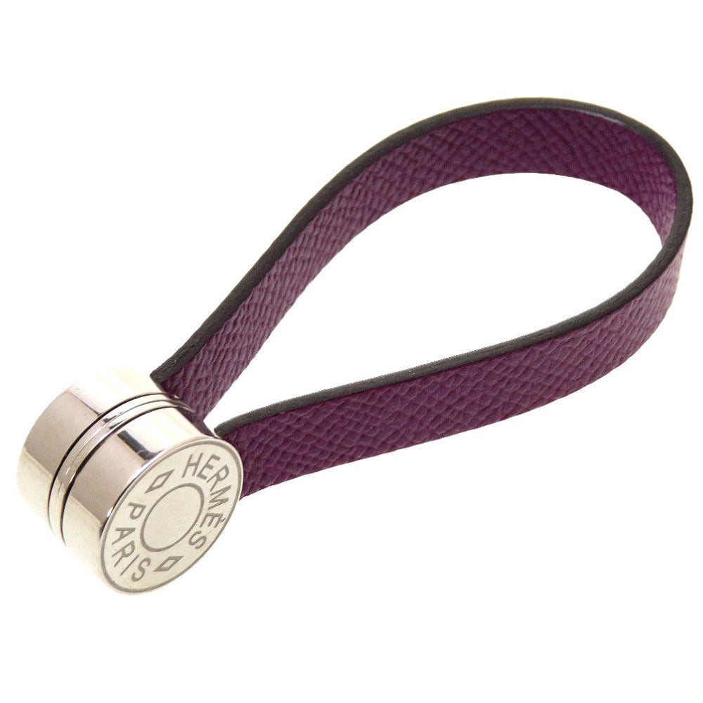 美品 エルメス マリス セリエ ヴォーエプソン ウルトラバイオレット 紫 グローブホルダー 0125【中古】HERMES