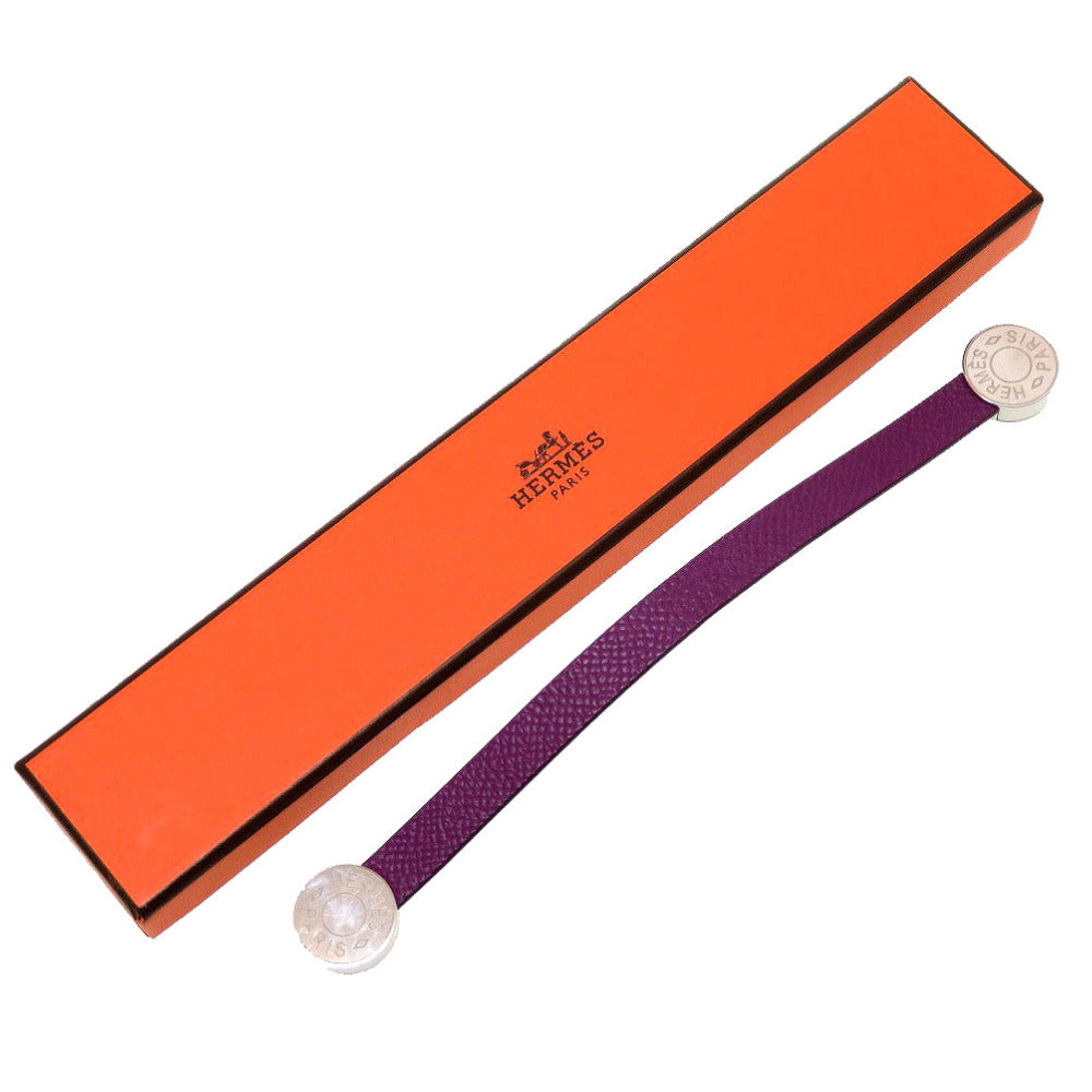 美品 エルメス マリス セリエ ヴォーエプソン ウルトラバイオレット 紫 グローブホルダー 0125【中古】HERMES