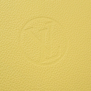 美品 ルイヴィトン LVサークル ノベルティ レザー イエロー 黄 小物入れ ジュエリートレイ 0130【中古】LOUIS VUITTON