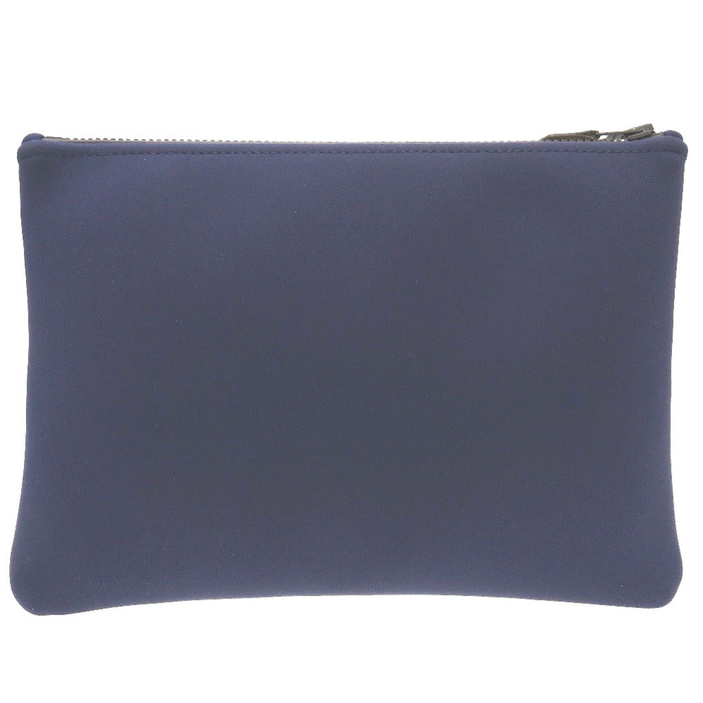 新品同様 エルメス ネオバン MM ポリアミド エラスタン ネイビー 紺 クラッチバッグ ポーチ 0131【中古】HERMES