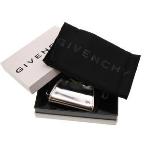 未使用 ジバンシィ ベイビーアンティゴナ BB60D7B0XN レザー シルバー チェーン ショルダーバッグ 0136【中古】GIVENCHY