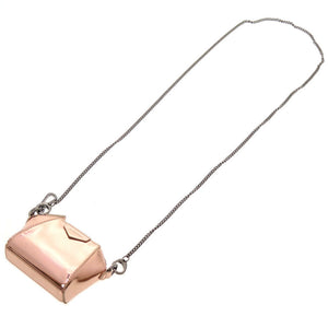 未使用 ジバンシィ ベイビーアンティゴナ BB60D7B0XN レザー メタリックピンク チェーン ショルダーバッグ 0137【中古】GIVENCHY