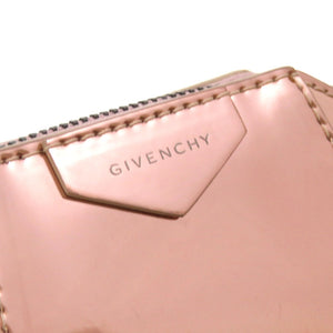 未使用 ジバンシィ ベイビーアンティゴナ BB60D7B0XN レザー メタリックピンク チェーン ショルダーバッグ 0137【中古】GIVENCHY