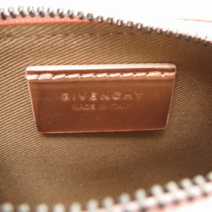 未使用 ジバンシィ ベイビーアンティゴナ BB60D7B0XN レザー メタリックピンク チェーン ショルダーバッグ 0137【中古】GIVENCHY