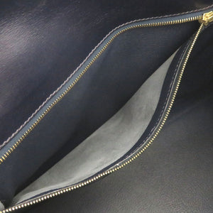 美品 エルメス ケリー32 内縫い ボックスカーフ ネイビー ゴールド金具 □E刻印 ハンドバッグ バッグ 紺 0029 【中古】 HERMES