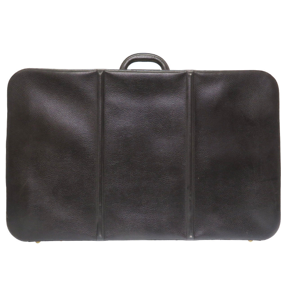 エルメス アンティーク トランク ケース レザー ブラック ヴィンテージ バッグ 黒 0031 【中古】 HERMES メンズ