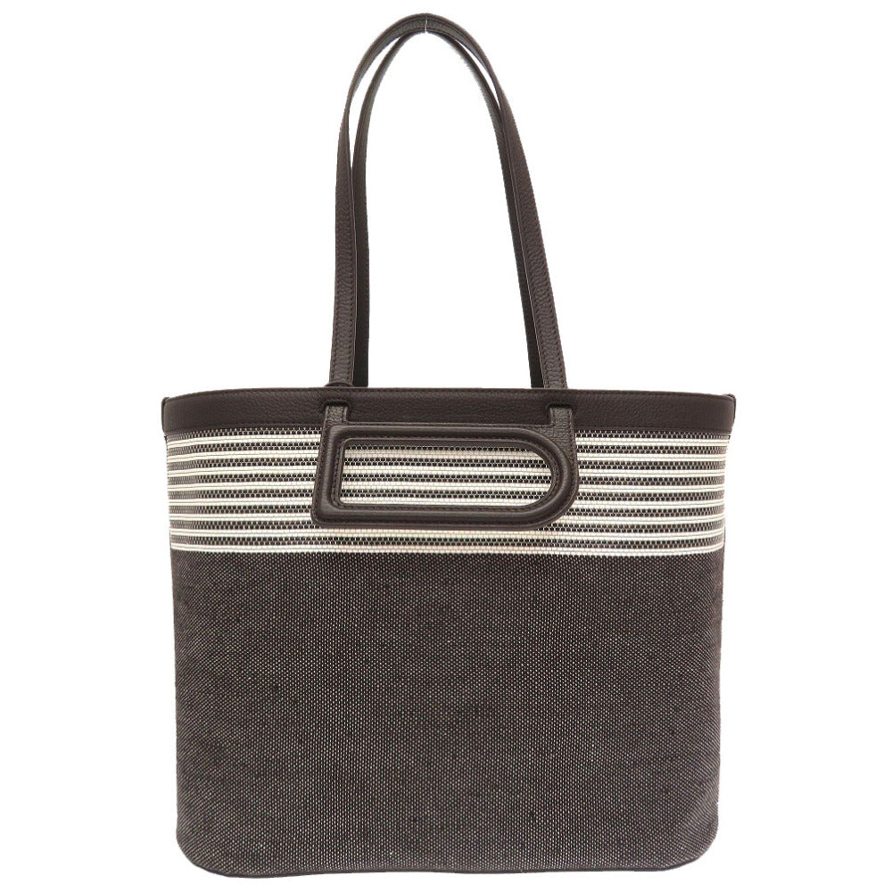 未使用 デルボー D to D ミディアム レザー ブラウン 2WAY トートバッグ ハンドバッグ バッグ 茶 0045 【中古】 DELVAUX