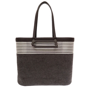 未使用 デルボー D to D ミディアム レザー ブラウン 2WAY トートバッグ ハンドバッグ バッグ 茶 0045 【中古】 DELVAUX