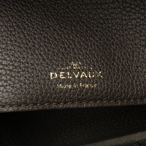 未使用 デルボー D to D ミディアム レザー ブラウン 2WAY トートバッグ ハンドバッグ バッグ 茶 0045 【中古】 DELVAUX
