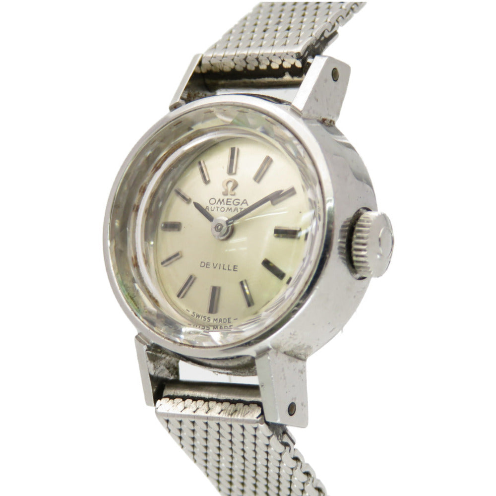 オメガ デビル カットガラス アンティーク 自動巻き 腕時計 551.038 シルバー 0050【中古】OMEGA レディース