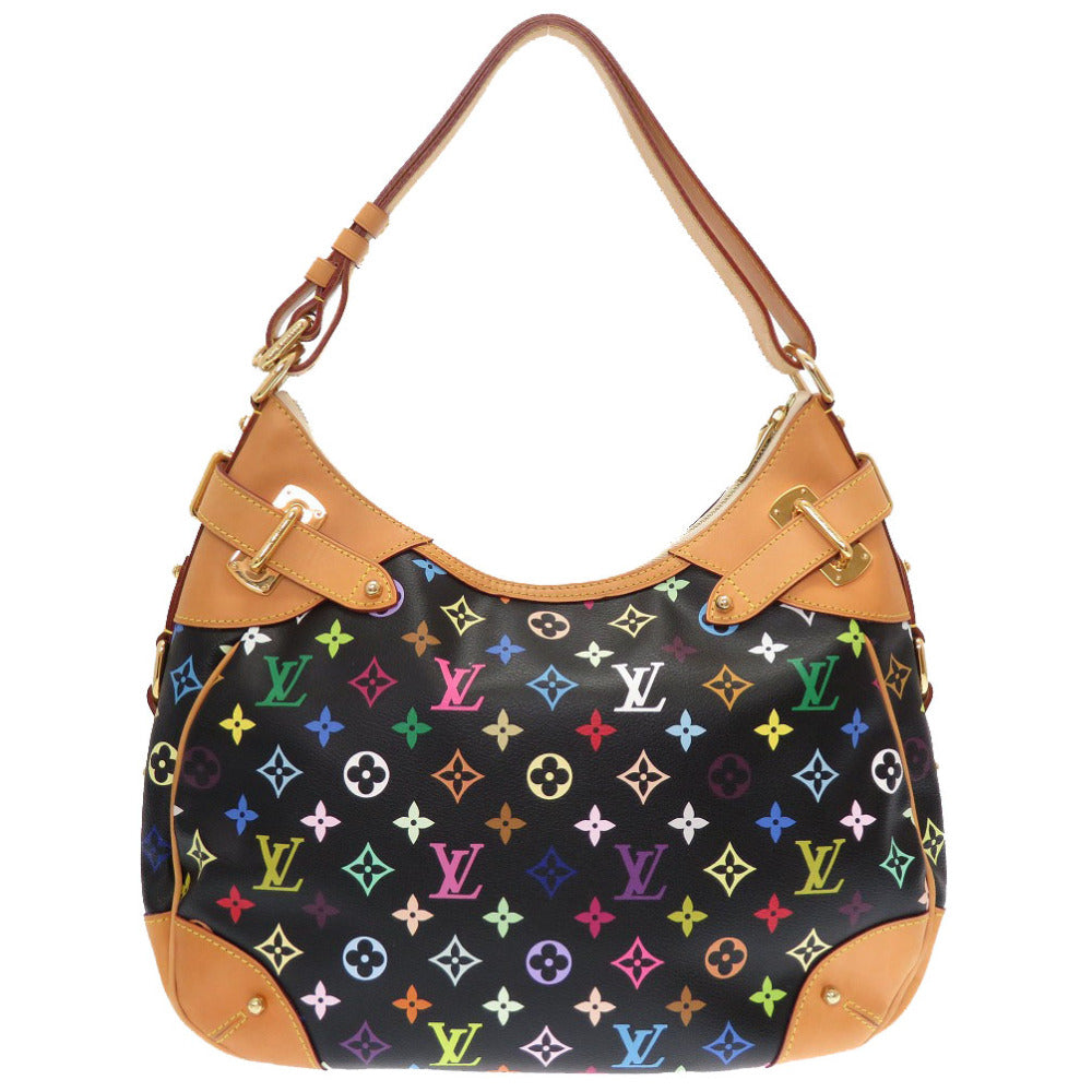 新品同様 ルイ ヴィトン モノグラム マルチカラー グレタ ノワール M40196 ショルダーバッグ バッグ 黒 LV 0054 【中古】 LOUIS VUITTON