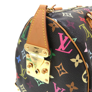 ルイ ヴィトン モノグラム マルチカラー スピーディ30 ノワール M92642 ハンドバッグ バッグ 黒 LV 0073 【中古】 LOUIS VUITTON