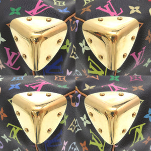 ルイ ヴィトン モノグラム マルチカラー スピーディ30 ノワール M92642 ハンドバッグ バッグ 黒 LV 0075 【中古】 LOUIS VUITTON