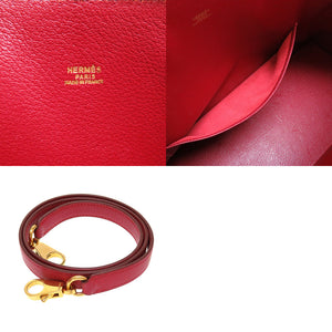 エルメス マクファーソン クシュベル ルージュヴィフ 〇W刻印 ドクターズバッグ バッグ 0078 【中古】 HERMES