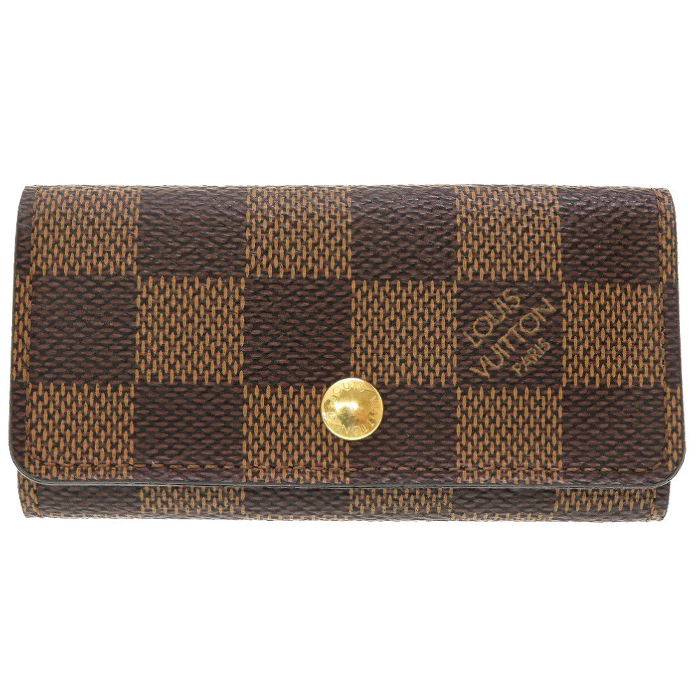 ルイ ヴィトン ダミエ ミュルティクレ4 N62631 エベヌ 4連キーケース 0081【中古】LOUIS VUITTON