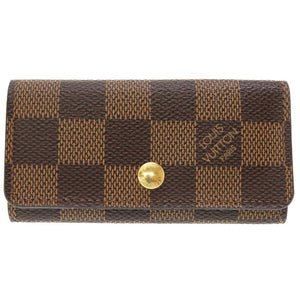 ルイ ヴィトン ダミエ ミュルティクレ4 N62631 エベヌ 4連キーケース 0081【中古】LOUIS VUITTON