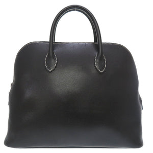 美品 エルメス ウェブ リセ ブラック シルバー金具 □F刻印 ハンドバッグ バッグ 黒 0099 【中古】 HERMES