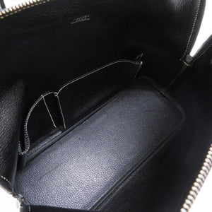 美品 エルメス ウェブ リセ ブラック シルバー金具 □F刻印 ハンドバッグ バッグ 黒 0099 【中古】 HERMES