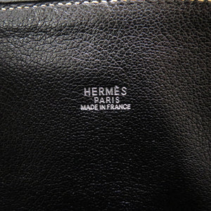 美品 エルメス ウェブ リセ ブラック シルバー金具 □F刻印 ハンドバッグ バッグ 黒 0099 【中古】 HERMES