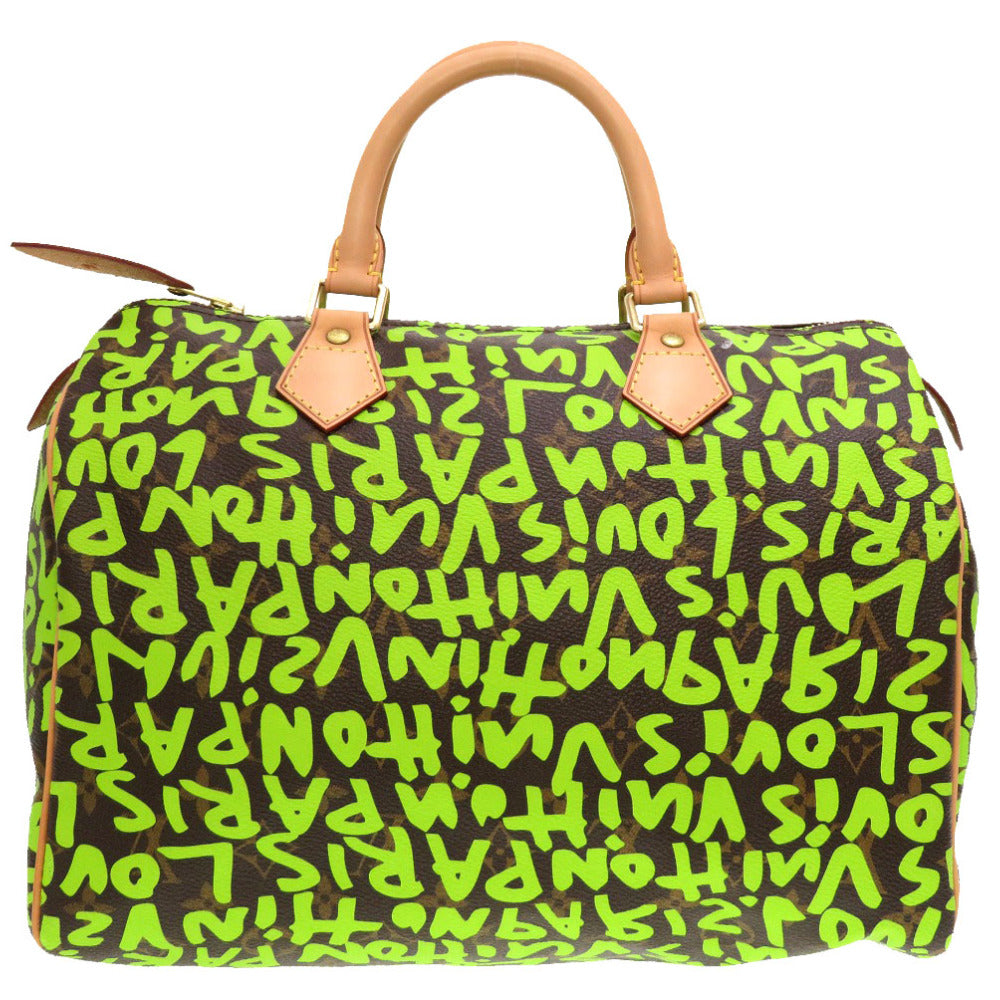 新品同様 ルイ ヴィトン モノグラム グラフィティ スピーディ30 ヴェール M93706 ハンドバッグ バッグ LV 0108 【中古】 LOUIS VUITTON