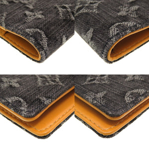 美品 ルイ ヴィトン モノグラムデニム アジェンダPM ノワール R21038 ブラック 黒 手帳カバー 手帳 0110【中古】LOUIS VUITTON