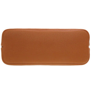 美品 エルメス ウェブ フィヨルド ゴールド シルバー金具 □E刻印 ハンドバッグ バッグ 茶 0020 【中古】 HERMES