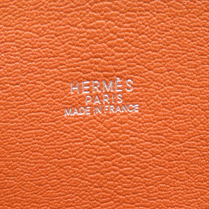 美品 エルメス ウェブ フィヨルド ゴールド シルバー金具 □E刻印 ハンドバッグ バッグ 茶 0020 【中古】 HERMES