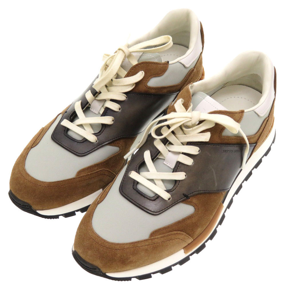 未使用 ベルルッティ ラントラック トリノ Run Track Torino レザー ブラウン スニーカー 茶 0123 【中古】 Berluti