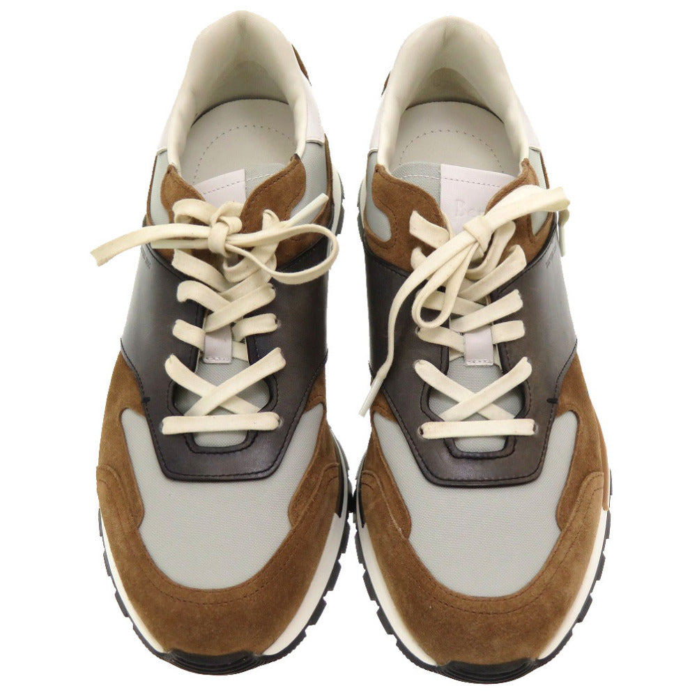 未使用 ベルルッティ ラントラック トリノ Run Track Torino レザー ブラウン スニーカー 茶 0123 【中古】 Berluti
