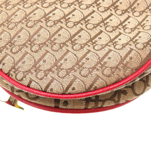 未使用 ディオール トロッター サドルバッグ ラスタ キャンバス レザー ベージュ レッド イエロー グリーン シルバー金具 ハンドバッグ バッグ 0131 【中古】 Christian Dior