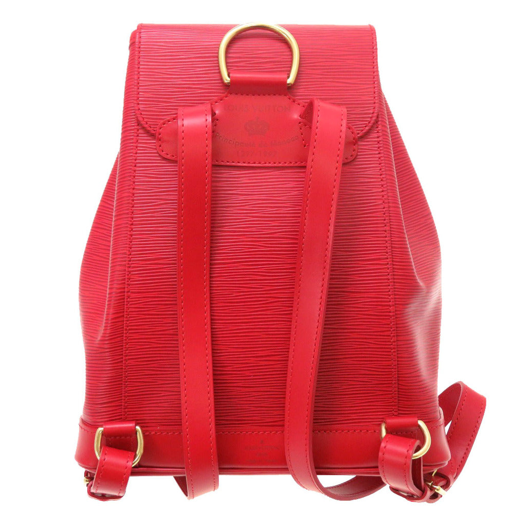 未使用 ルイ ヴィトン エピ モンスリMM カスティリアンレッド モナコ公園 700年記念 リュックサック デイパック バッグ 赤 LV 0134 【中古】 LOUIS VUITTON