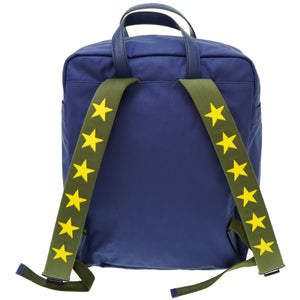 美品 グッチ × ロンハーマン コラボ 千駄ヶ谷店限定  リュック バッグ 2017年秋冬コレクション 477875 ブルー 青 0138【中古】GUCCI