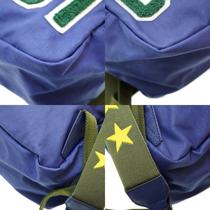 美品 グッチ × ロンハーマン コラボ 千駄ヶ谷店限定  リュック バッグ 2017年秋冬コレクション 477875 ブルー 青 0138【中古】GUCCI