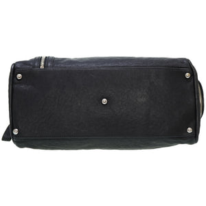 美品 シャネル レザー ボーリング ボストンバッグ ブラック 黒 0139【中古】CHANEL