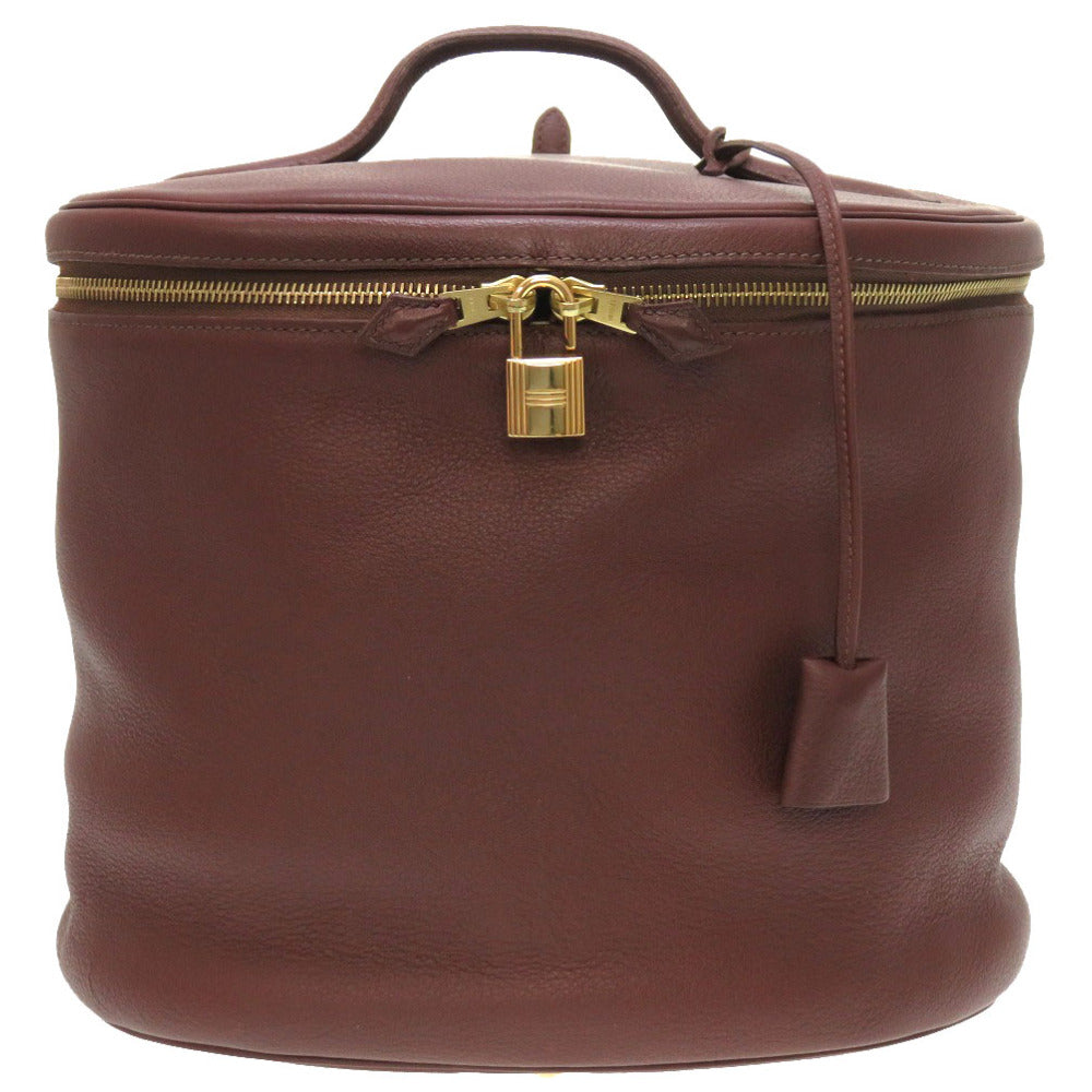 新品同様 エルメス インターシティ トリヨンクレマンス ハバナ ゴールド金具 □D刻印 バニティバッグ ハンドバッグ 0147 【中古】 HERMES