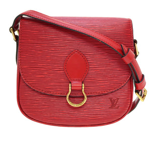 美品 ルイヴィトン エピ ミニサンクルー M52217 カスティリアンレッド 赤 ショルダーバッグ LV 0151【中古】LOUIS VUITTON