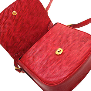 美品 ルイヴィトン エピ ミニサンクルー M52217 カスティリアンレッド 赤 ショルダーバッグ LV 0151【中古】LOUIS VUITTON