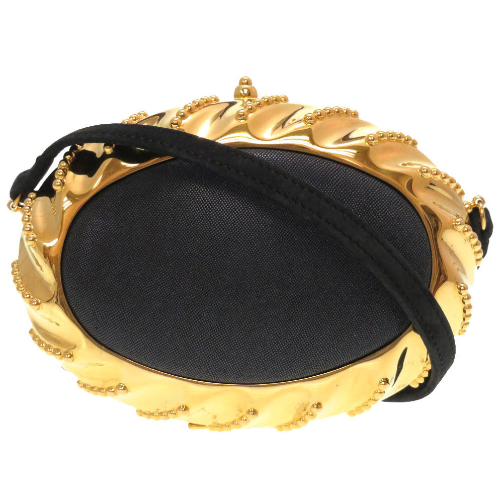 美品 エルメス レザー ドブリス メタル ブラック ヴィンテージ ショルダーバッグ バッグ 黒 0175 【中古】 HERMES