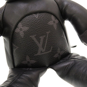 美品 ルイ ヴィトン × フラグメント モノグラム エクリプス ドゥドゥ ルイ ブラック GI0184 藤原ヒロシ テディベア クマ ぬいぐるみ 黒 LV 0176 【中古】 LOUIS VUITTON × FRAGMENT