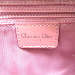美品 クリスチャン ディオール サドルバッグ レザー ピンク MONTAIGNE CHRIS 1947 アクセサリーポーチ ハンドバッグ 0182 【中古】 Christian Dior