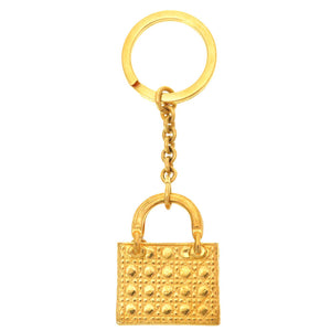 クリスチャン ディオール カナ―ジュ レディディオール ゴールド キーホルダー チャーム 0183 【中古】 Christian Dior
