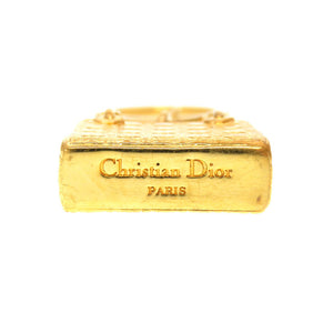 クリスチャン ディオール カナ―ジュ レディディオール ゴールド キーホルダー チャーム 0183 【中古】 Christian Dior