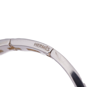 エルメス Hモチーフ バングル ブレスレット ヴィンテージ シルバー925 アクセサリー 0185【中古】HERMES レディース