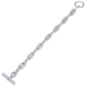 エルメス シェーヌダンクル GM 15コマ ブレスレット シルバー925 アクセサリー 0186【中古】HERMES メンズ