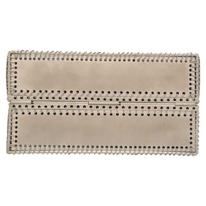 美品 サフェラガモ ガンチーニ ハンドバッグ メタル ワイヤー DO-21 8840 シルバー 0189【中古】Salvatore Ferragamo