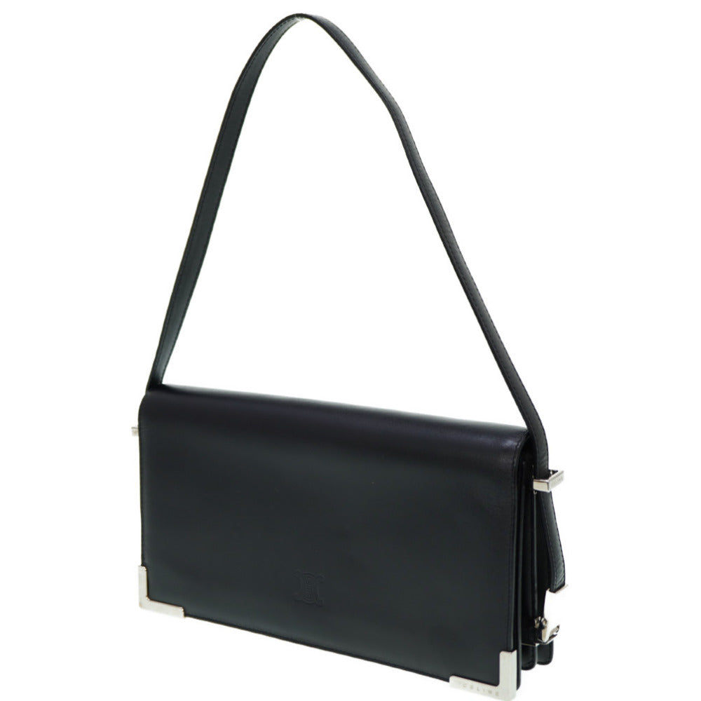 セリーヌ ショルダーバッグ 2WAY レザー ブラック 黒 0192【中古】CELINE