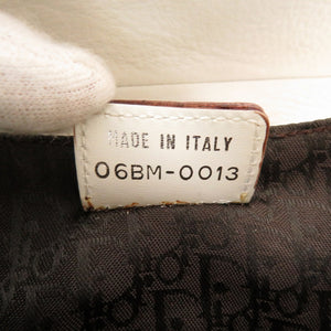 ディオール サドル ウエストポーチ レザー ホワイト 06BM-0013 ウエストバッグ バッグ 白 0195 【中古】 Dior