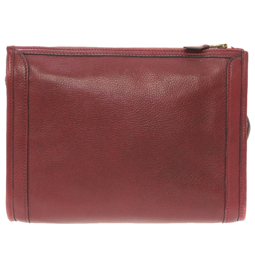 エルメス ヴィンテージ レザー ボルドー ゴールド金具 ショルダーバッグ  0205 【中古】 HERMES